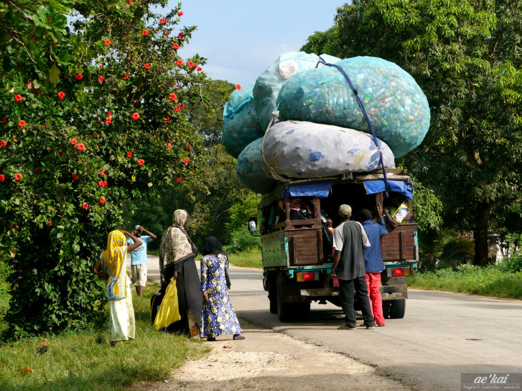 Dala-dala traditional transportation in Zanzibar