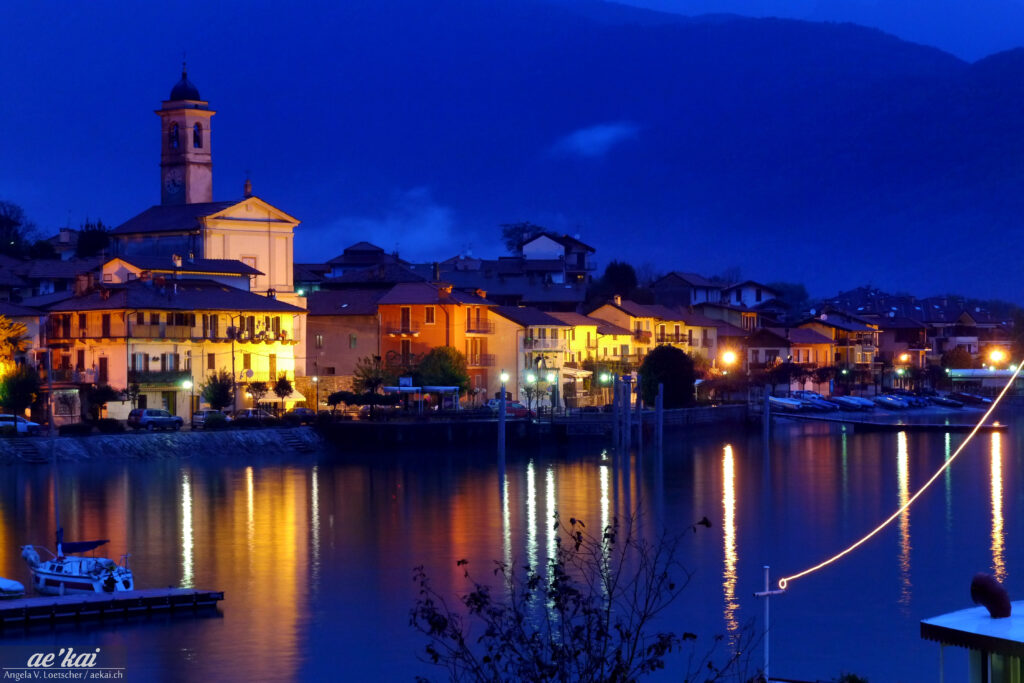 Blue Hour at Feriolo in Italy