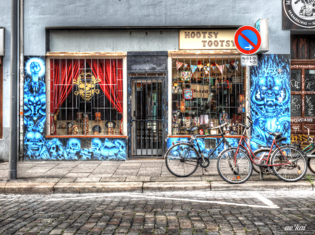 A shop called Hootsy Tootsy in Hamburg's St. Pauli district