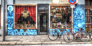 A shop called Hootsy Tootsy in Hamburg's St. Pauli district