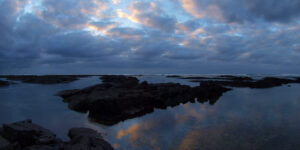 Kapoho Tide Pools, Hawaii, at dusk